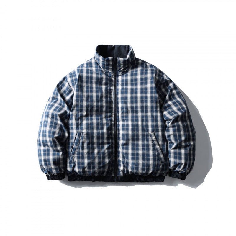Unisex Boxy quilted transitional jacket with standing collar, elastic hem and zipper pockets Chichicherry