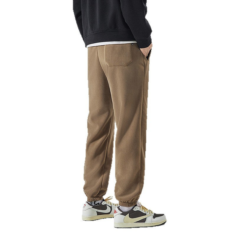 Men's Fleece Lined Sweatpants with Sherpa Lining and Elastic Cuffs Chichicherry