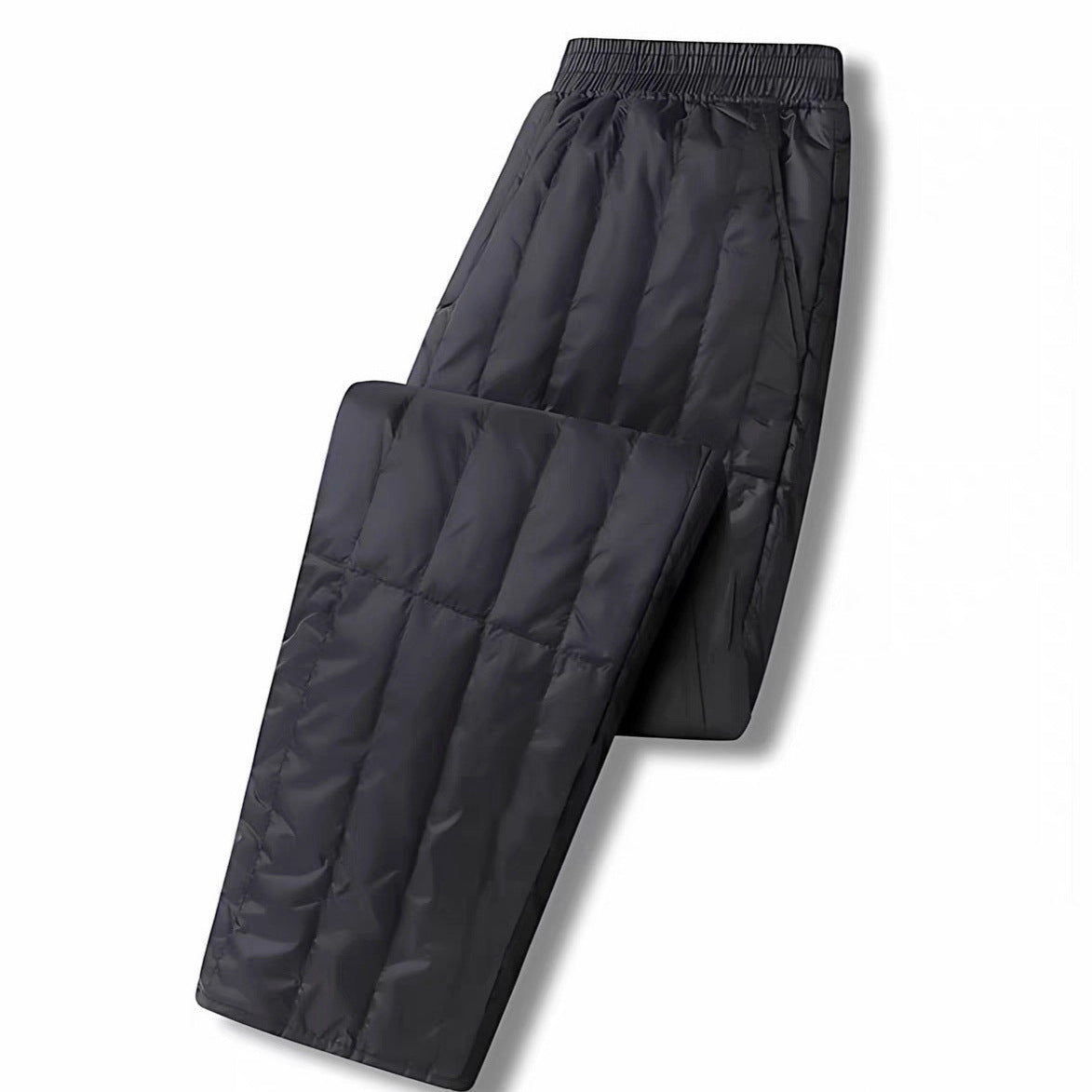 Women's Quilted Thermal Pants with Elastic Waistband and Light Thermal Lining Chichicherry