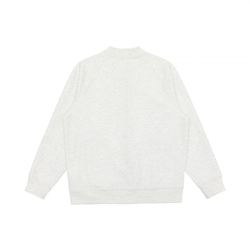 Unisex leisure bomber jacket in boxy cut with contrast zipper Chichicherry