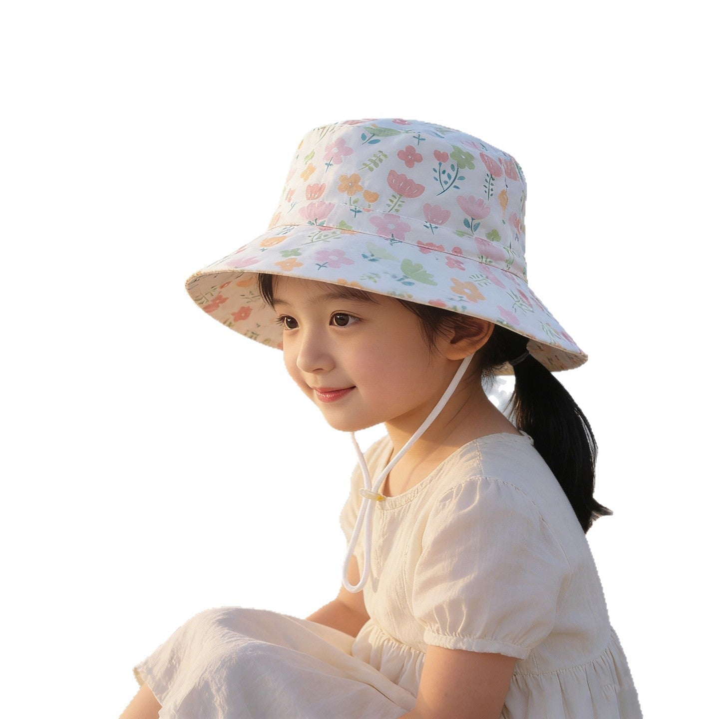 Unisex Children's Sun Hat with high UV protection adjustable chin strap and breathable cotton quality Chichicherry