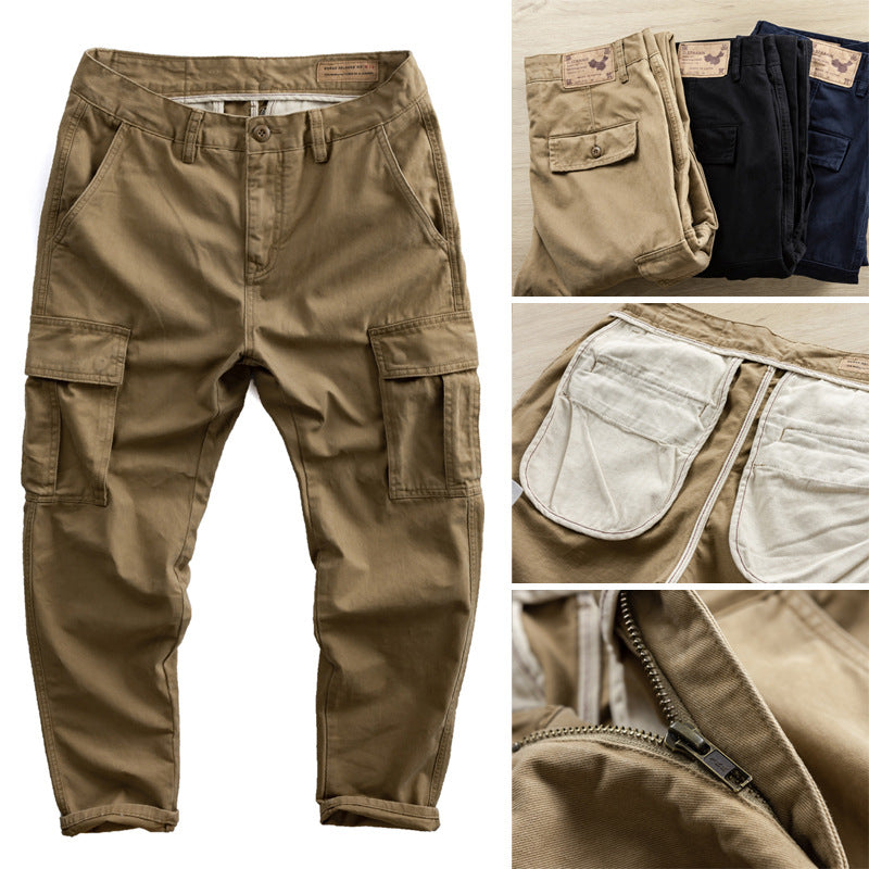 Herren Cargo-Hose mit taperter Passform, Utility-Taschen und verstärkten Nähten Chichicherry
