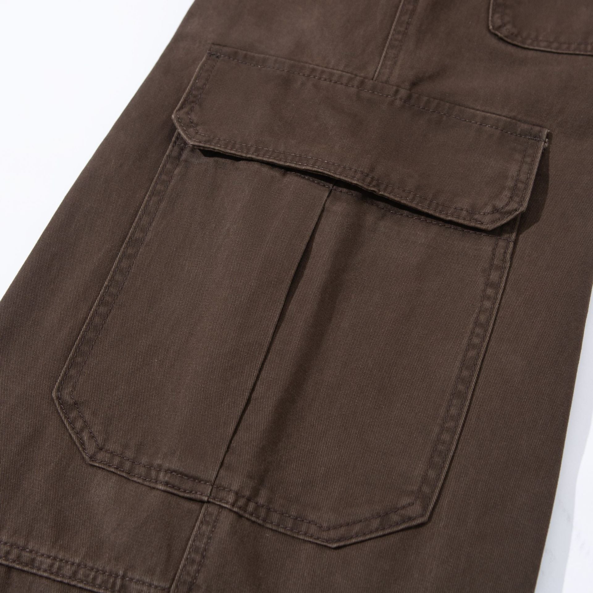 Women High-cut Cargo Culotte in Workwear Look with Box Pleats and Flap Pockets Chichicherry