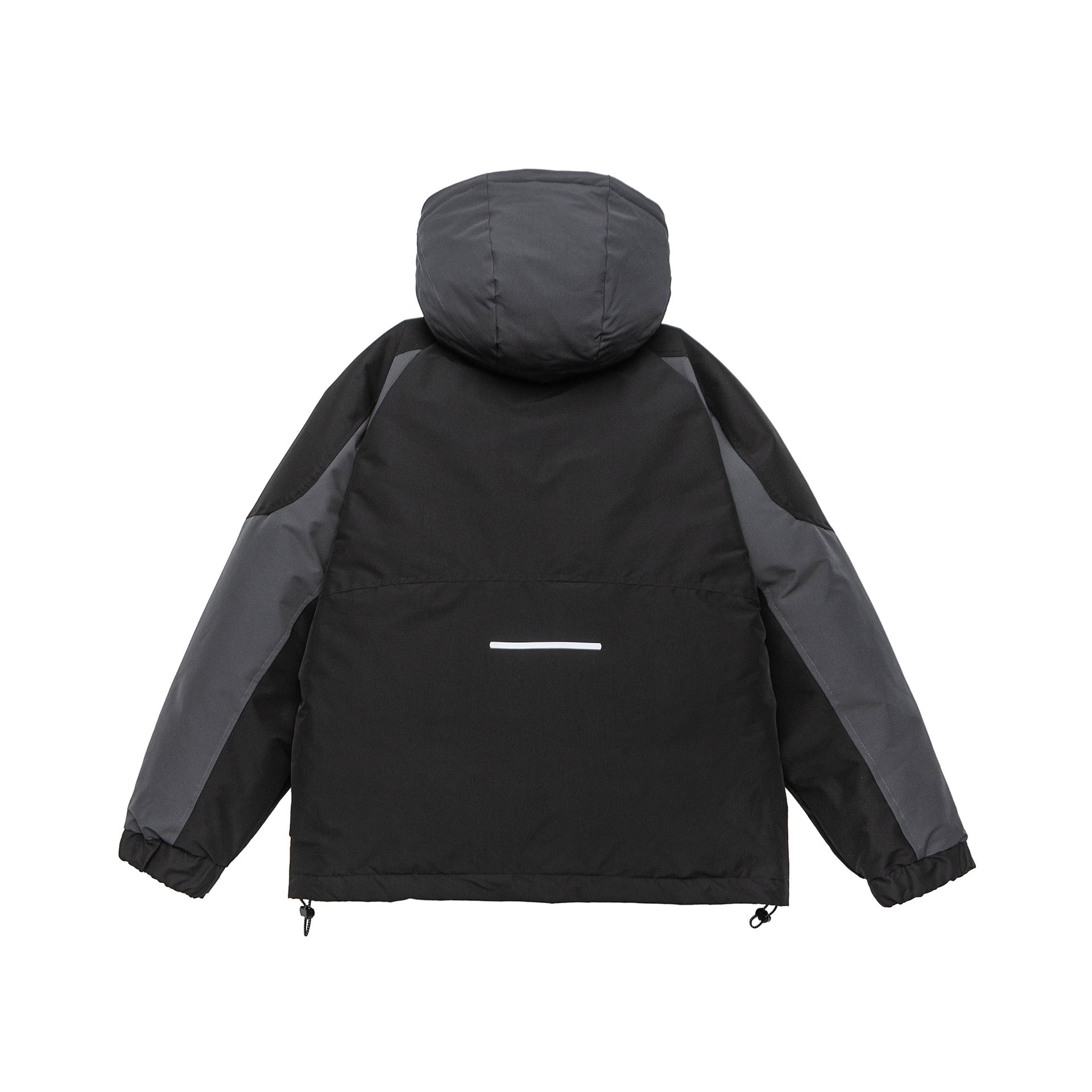 Men's Urban Tech Parka with utility pockets, reflective details, and adjustable hem Chichicherry