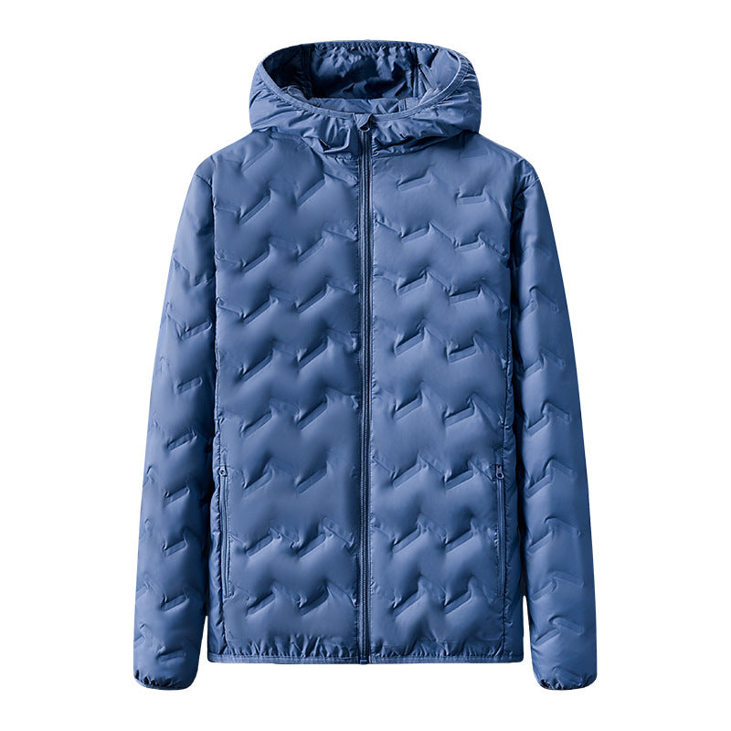 Men's Ultralight Padded Jacket with Hood and Compact Padding Chichicherry