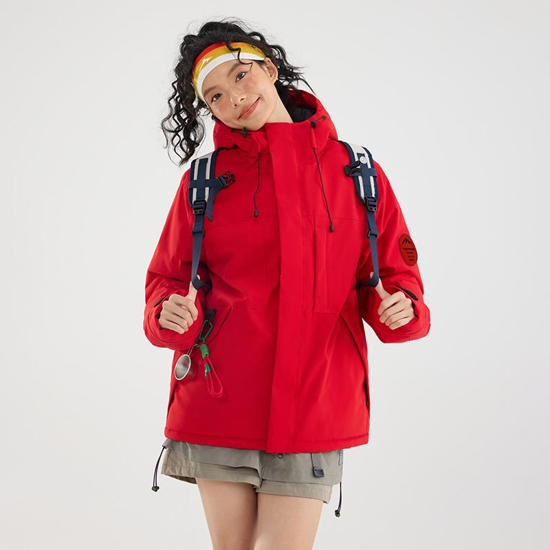 Women's Padded Winter Jacket with Hood, Water Repellent and Windproof Chichicherry