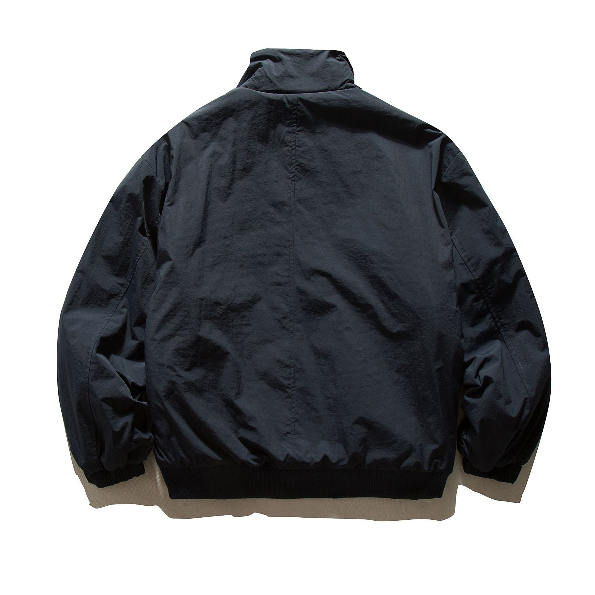 Men's short-cut thermo blouson jacket with high-collar sherpa collar Chichicherry