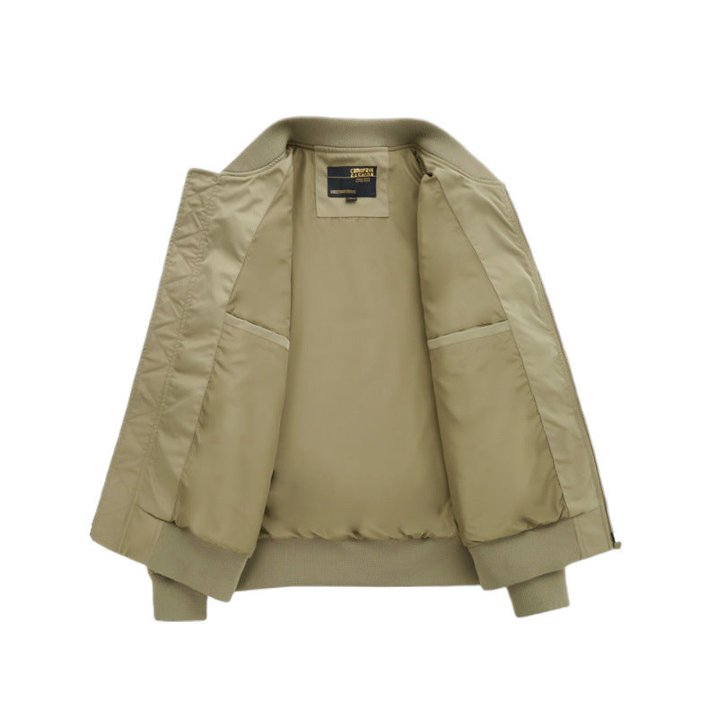 Herren Classic Bomberjacke im Utility-Look mit gesteppter Thermofütterung und Schrägeingrifftaschen Chichicherry