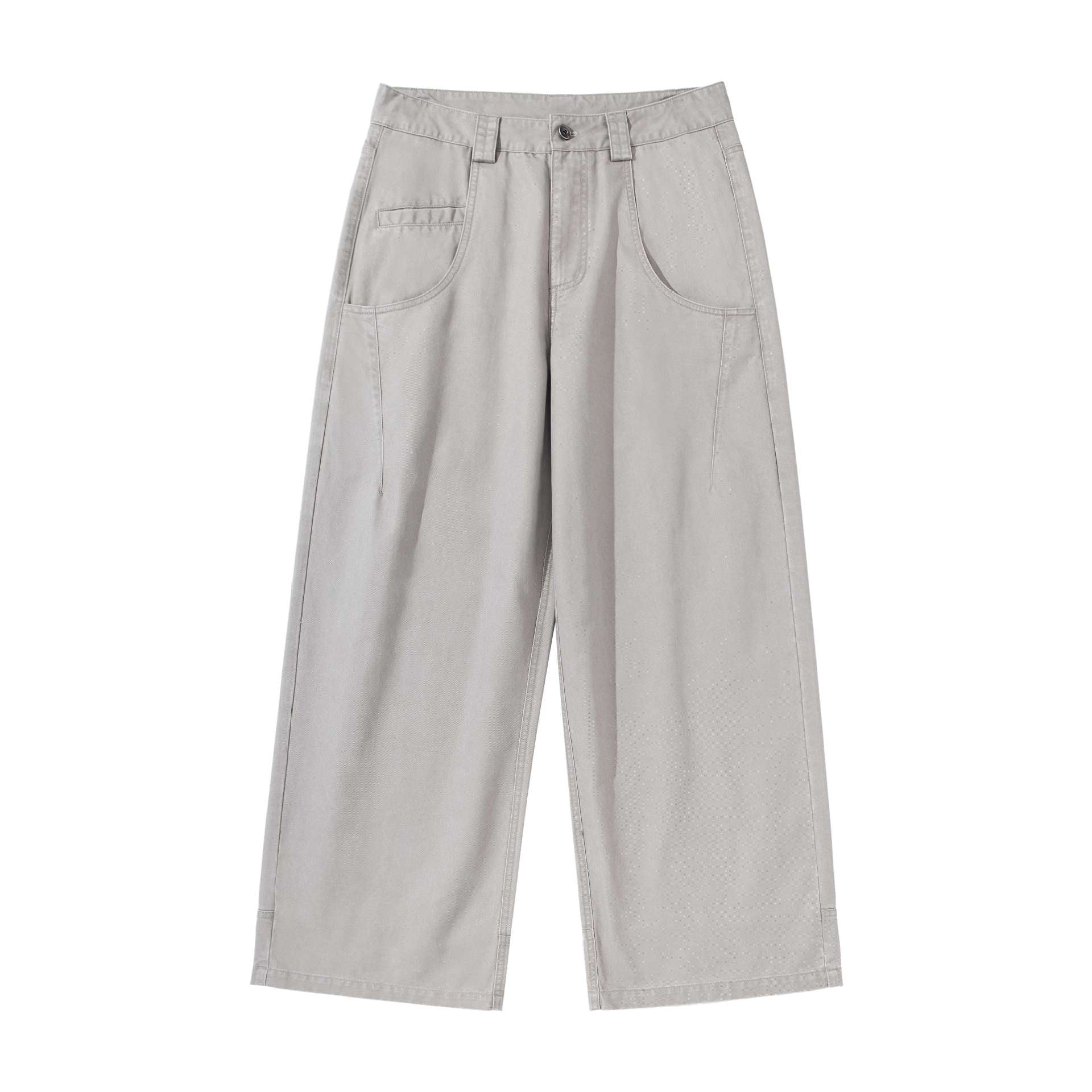 Women's High-Waist Utility Culotte with Wide Leg and Patch Pockets