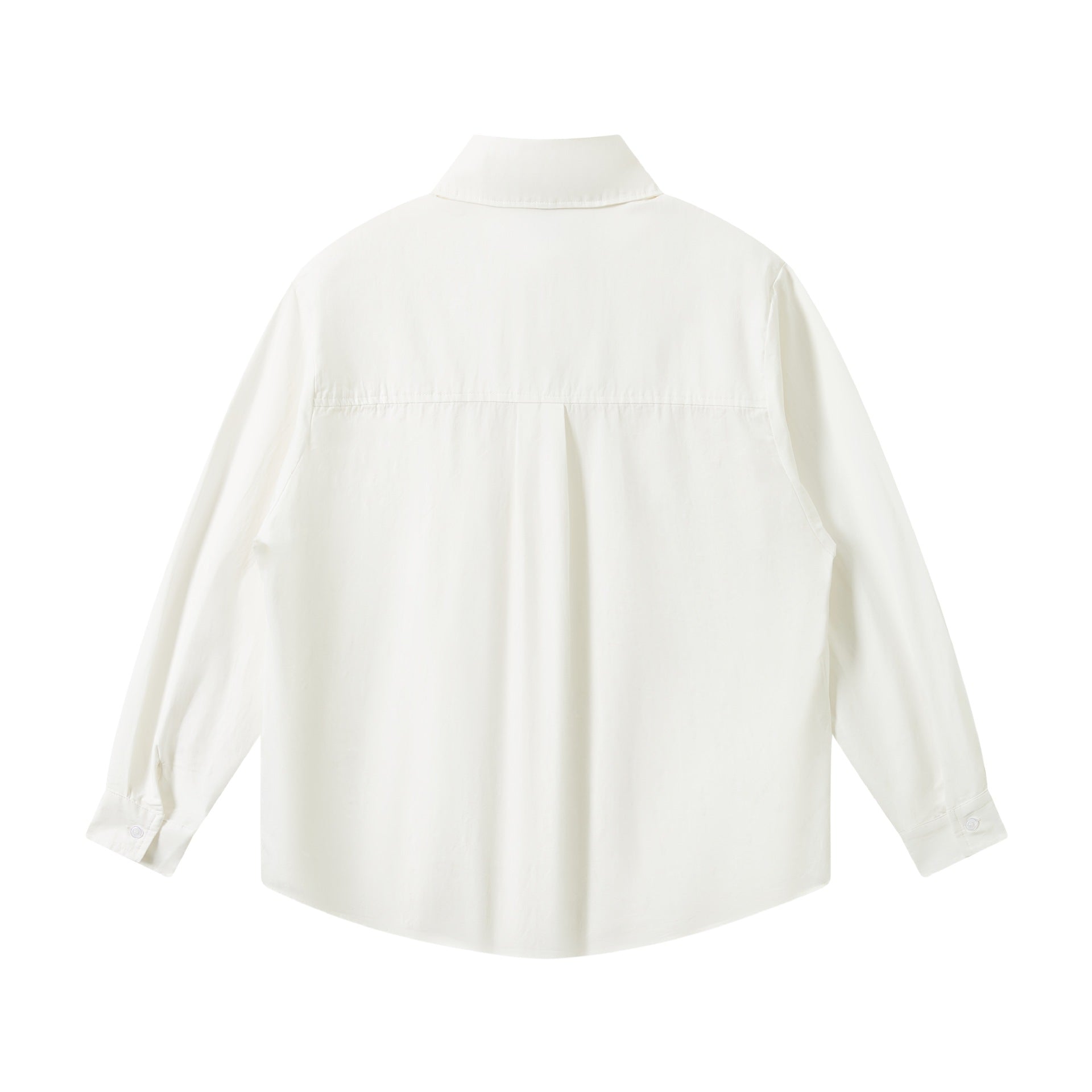 Unisex Oversize Shirt jacket made of lightweight cotton blend with chest pocket and rounded hem Chichicherry