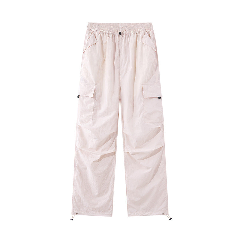 Unisex Lightweight Technical Cargo Pants with Drawstring and Adjustable Hem Chichicherry