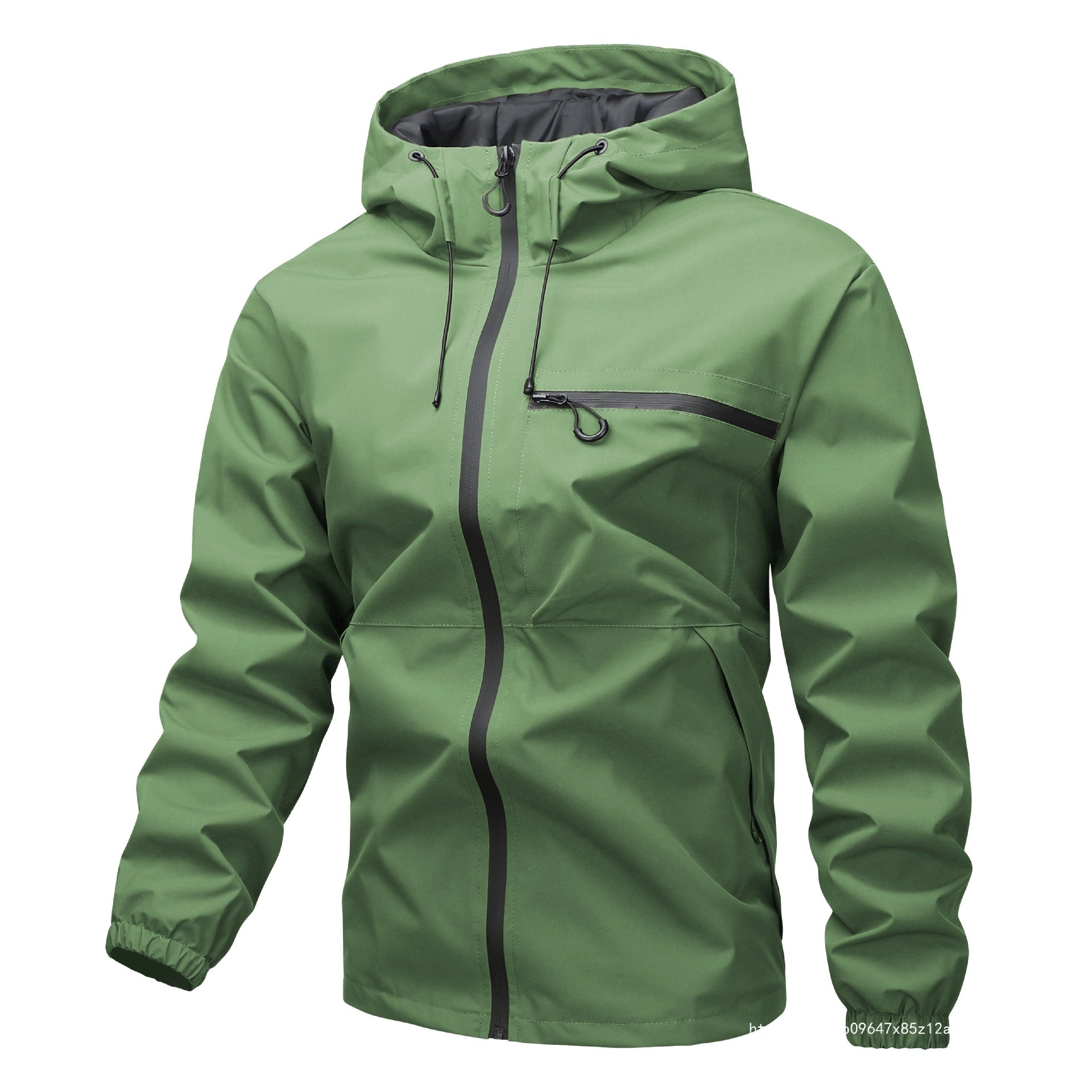 Men's lightweight three-layer softshell rain jacket with welded zippers, hood, and chest zipper Chichicherry