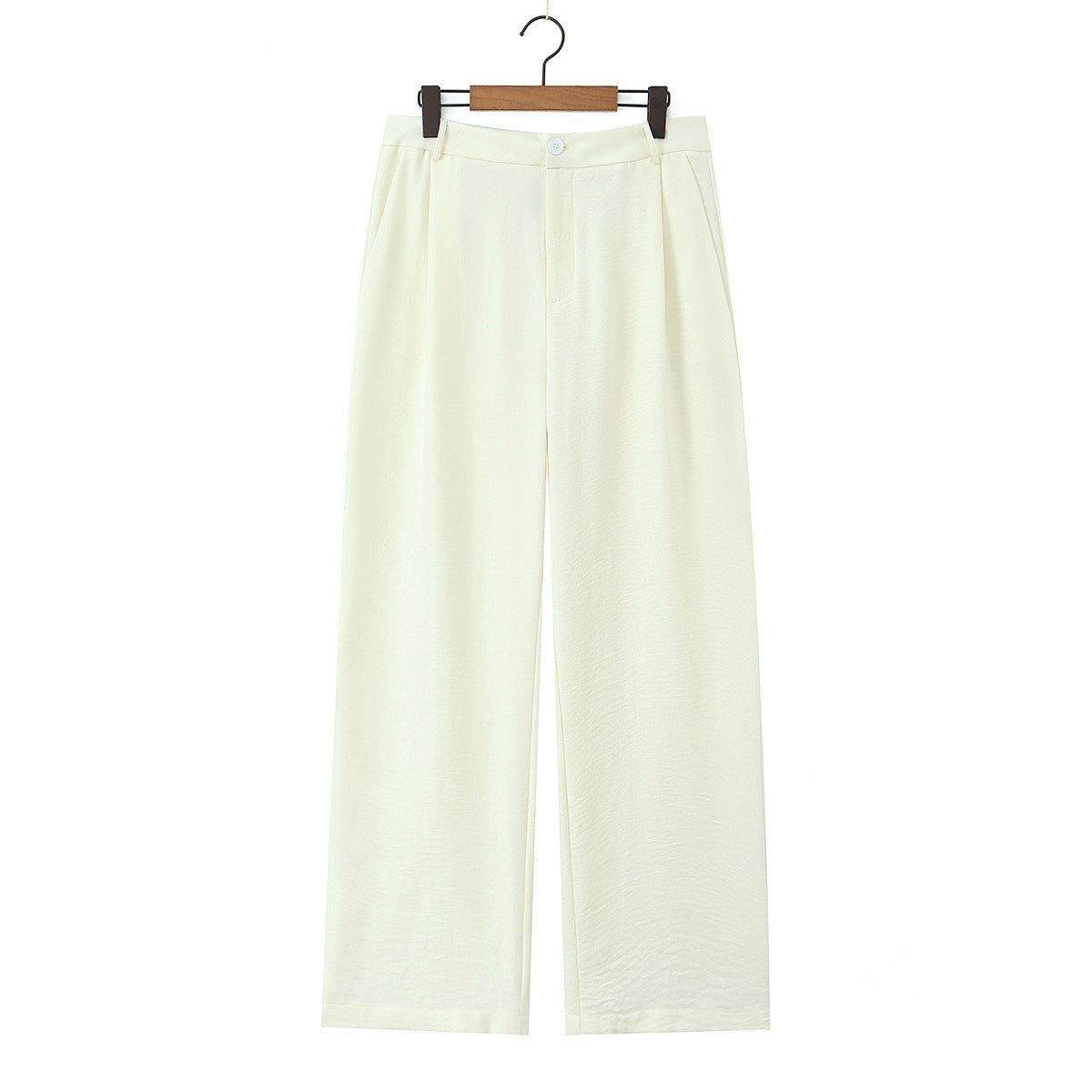 Women Light draping Highwaist Palazzo pants with wide leg and crease Chichicherry