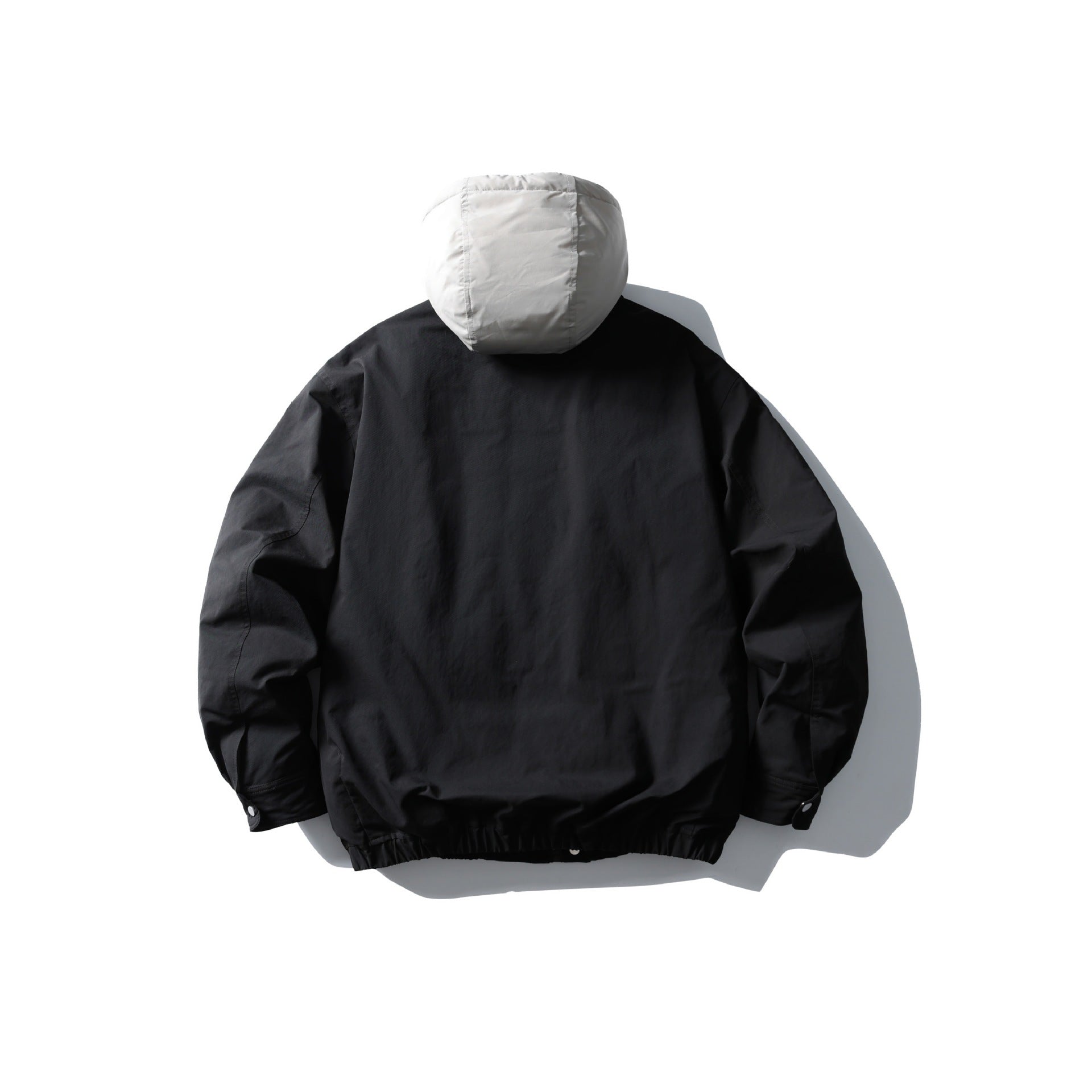 Men's padded transitional jacket with contrasting hood and elastic hem Chichicherry