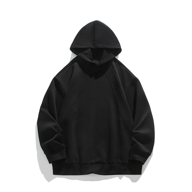 Men's Oversize Hoodie with Raglan Seams and Minimalist Streetwear Design Chichicherry
