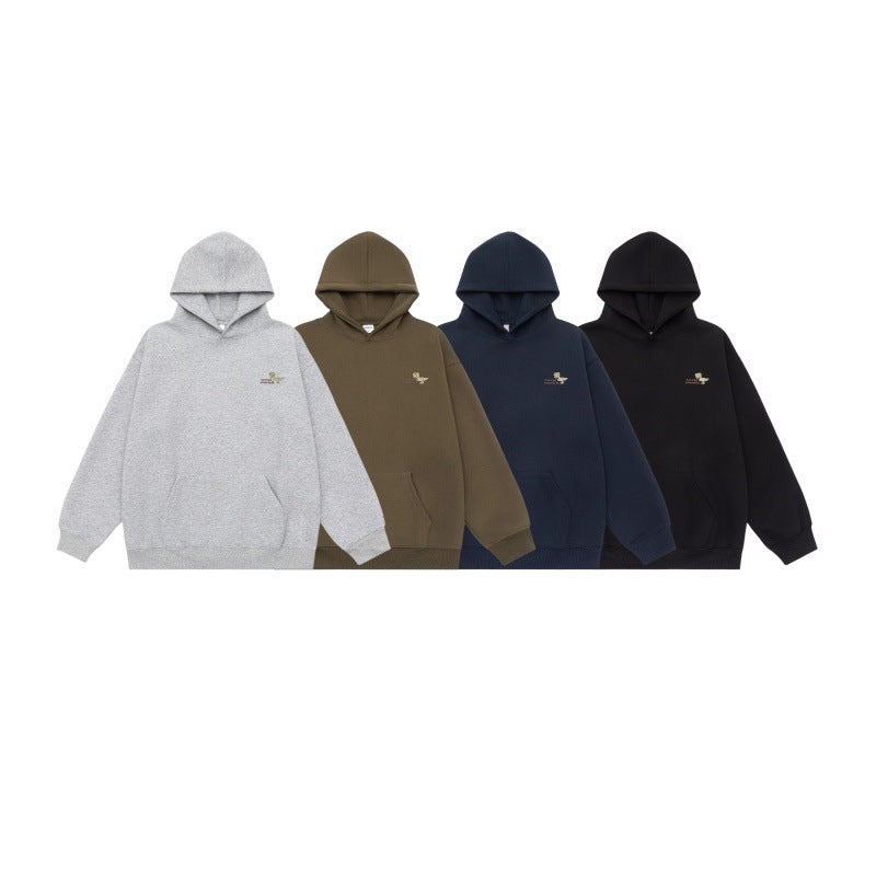 Unisex Oversized Hoodie made of heavy French Terry with kangaroo pocket and subtle chest embroidery Chichicherry