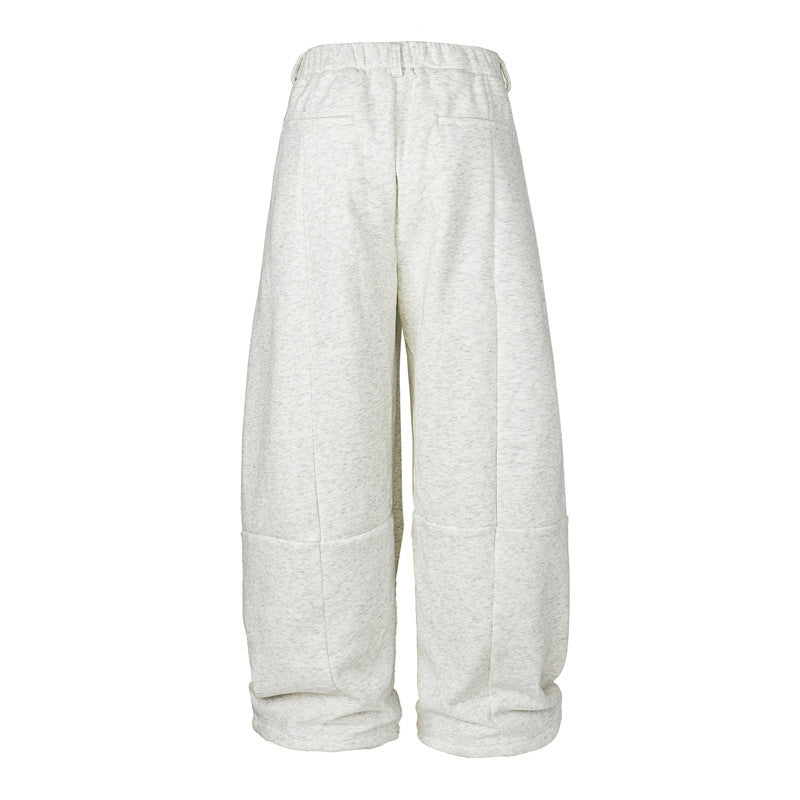Women's Loose High-Waist Jogging Pants made of French Terry with rolled hem
