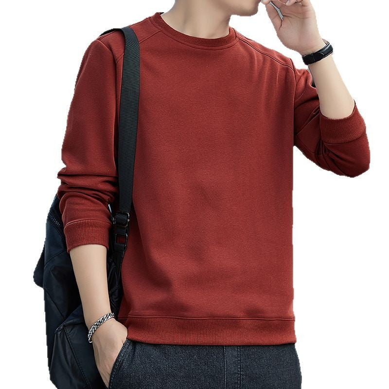 Men's Minimalist Sweatshirt with Raglan Sleeves and Zipper Arm Pocket Chichicherry