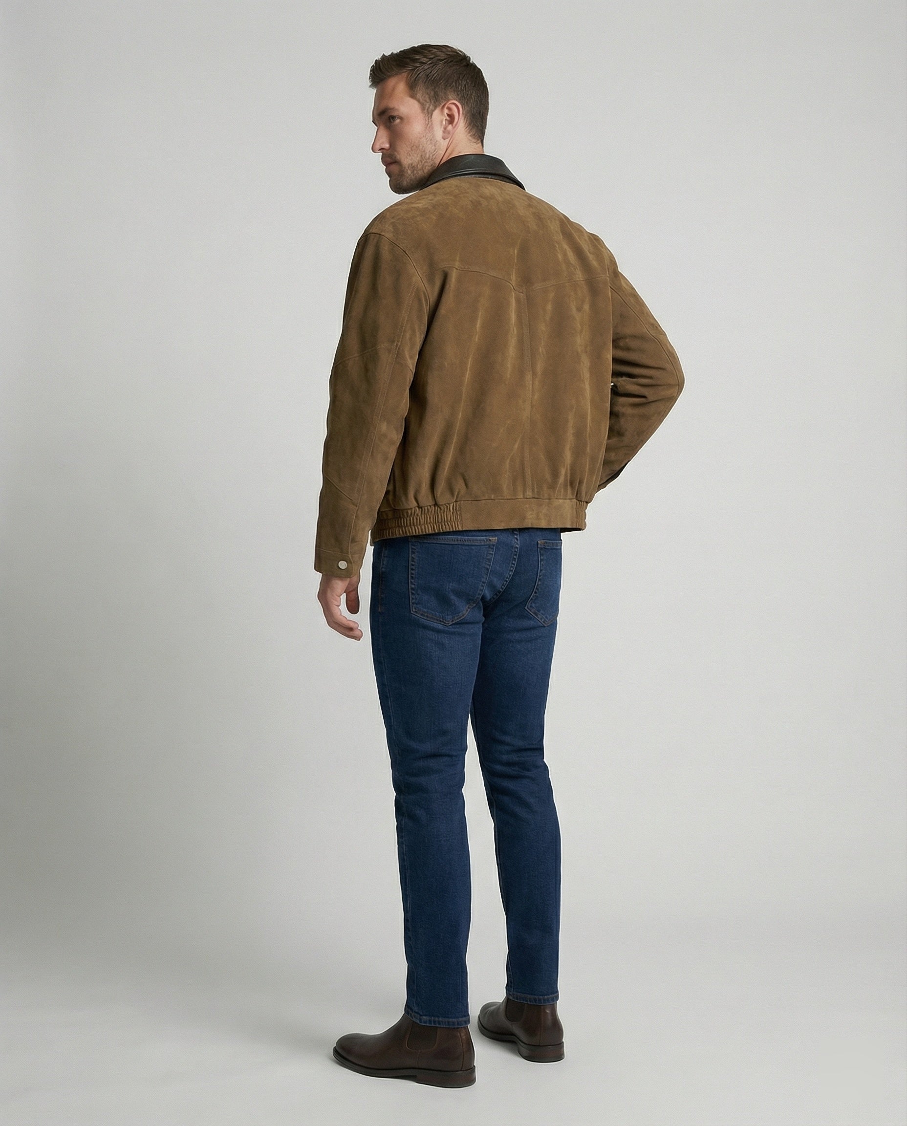 Men's Suede Blouson Boxy