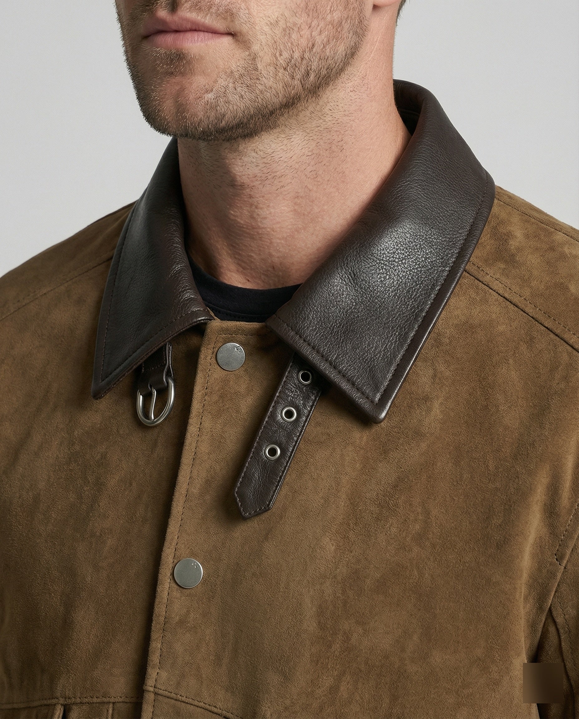 Men's Suede Blouson Boxy