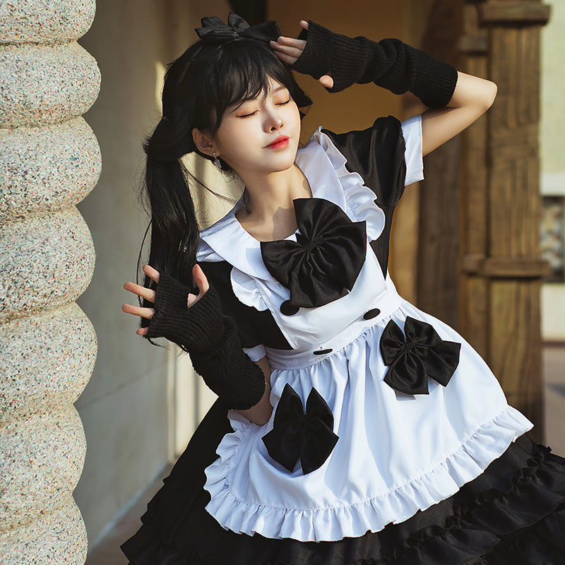Ladies playful costume dress with ruffle details Chichicherry