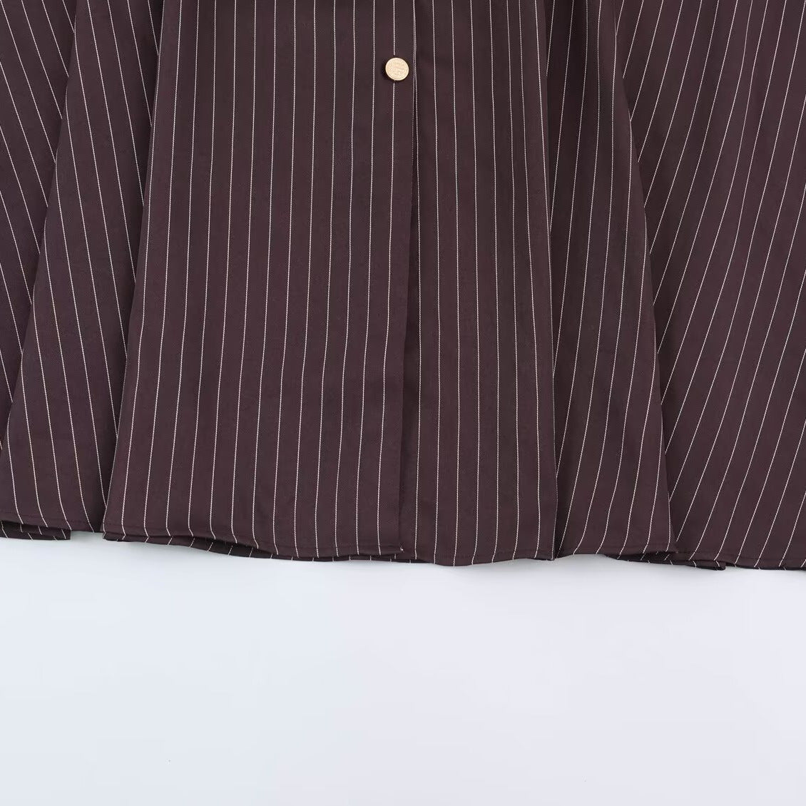 Women’s shirt dress in pinstripe look with waist belt Chichicherry