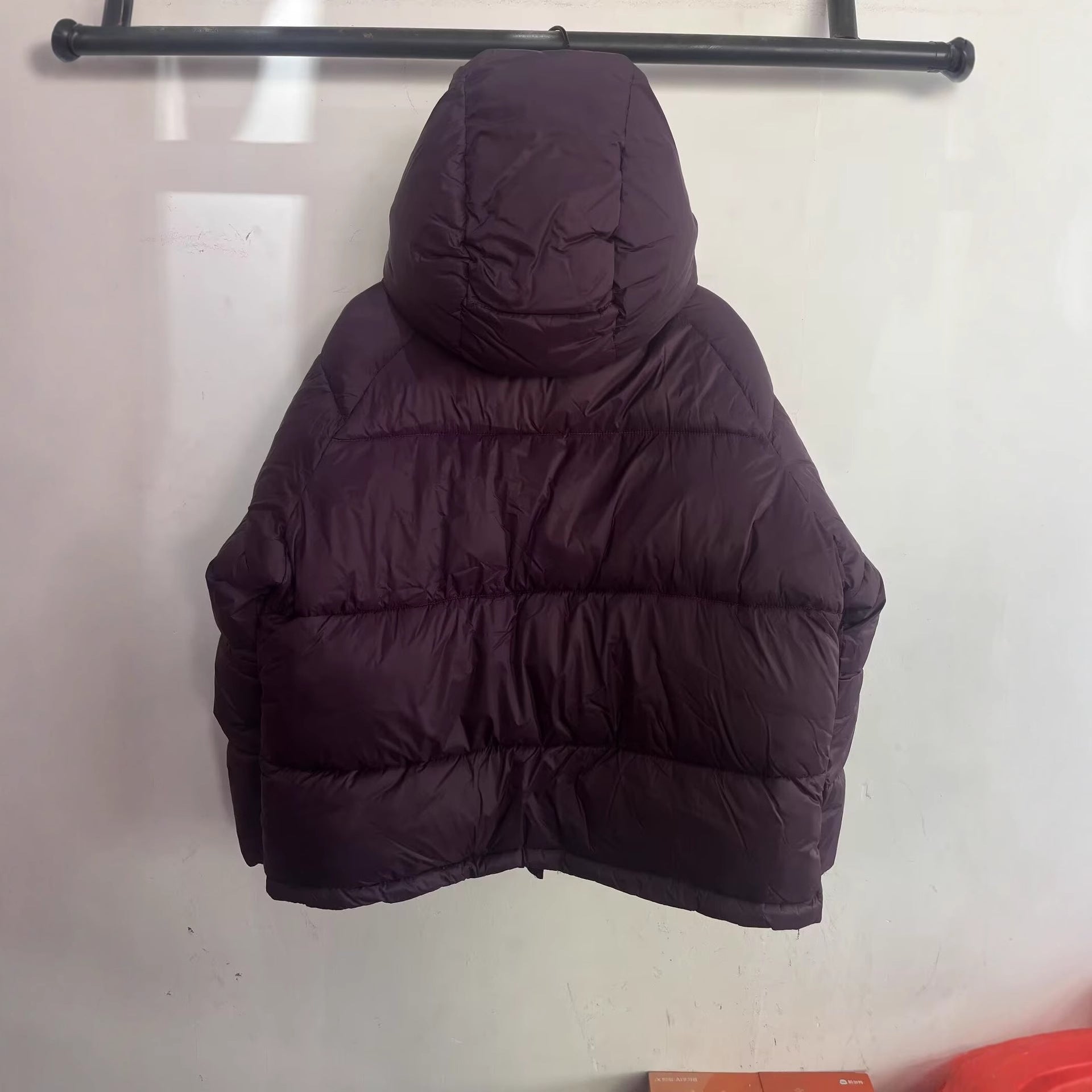 Women's Boxy Quilted Jacket with High Collar, Hood and Concealed Fastening Chichicherry