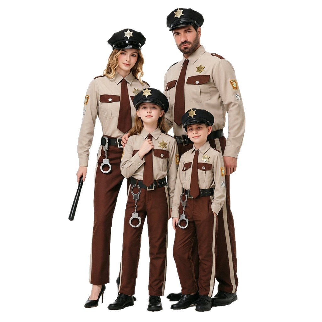 Men's police costume with decorative uniform and accessories Chichicherry