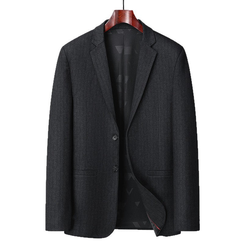 Men's Business Blazer Single-breasted made of fine wool blend with subtle texture Chichicherry