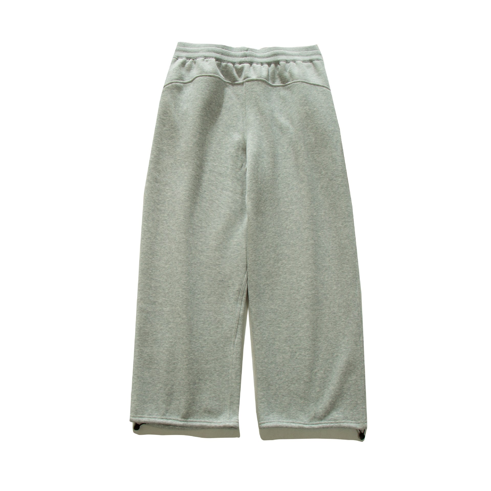 Women's Wide Sweat Culotte with Drawstring, Decorative Seams and Adjustable Hem