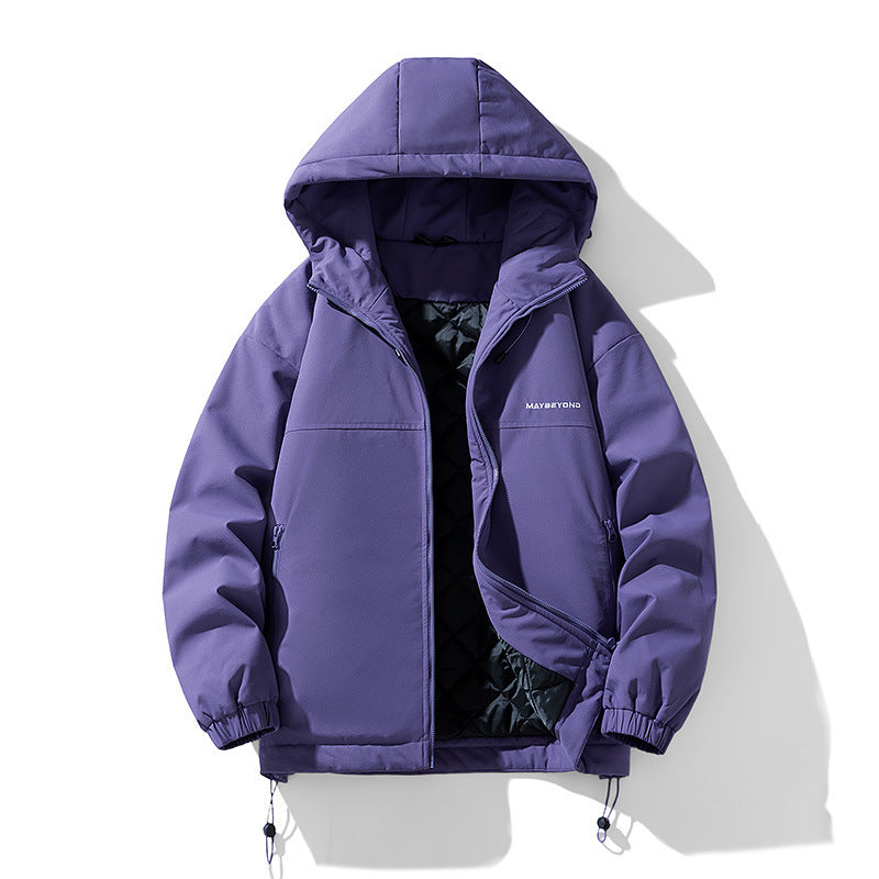 Men's water-repellent padded hooded jacket with thermos quilted lining Chichicherry