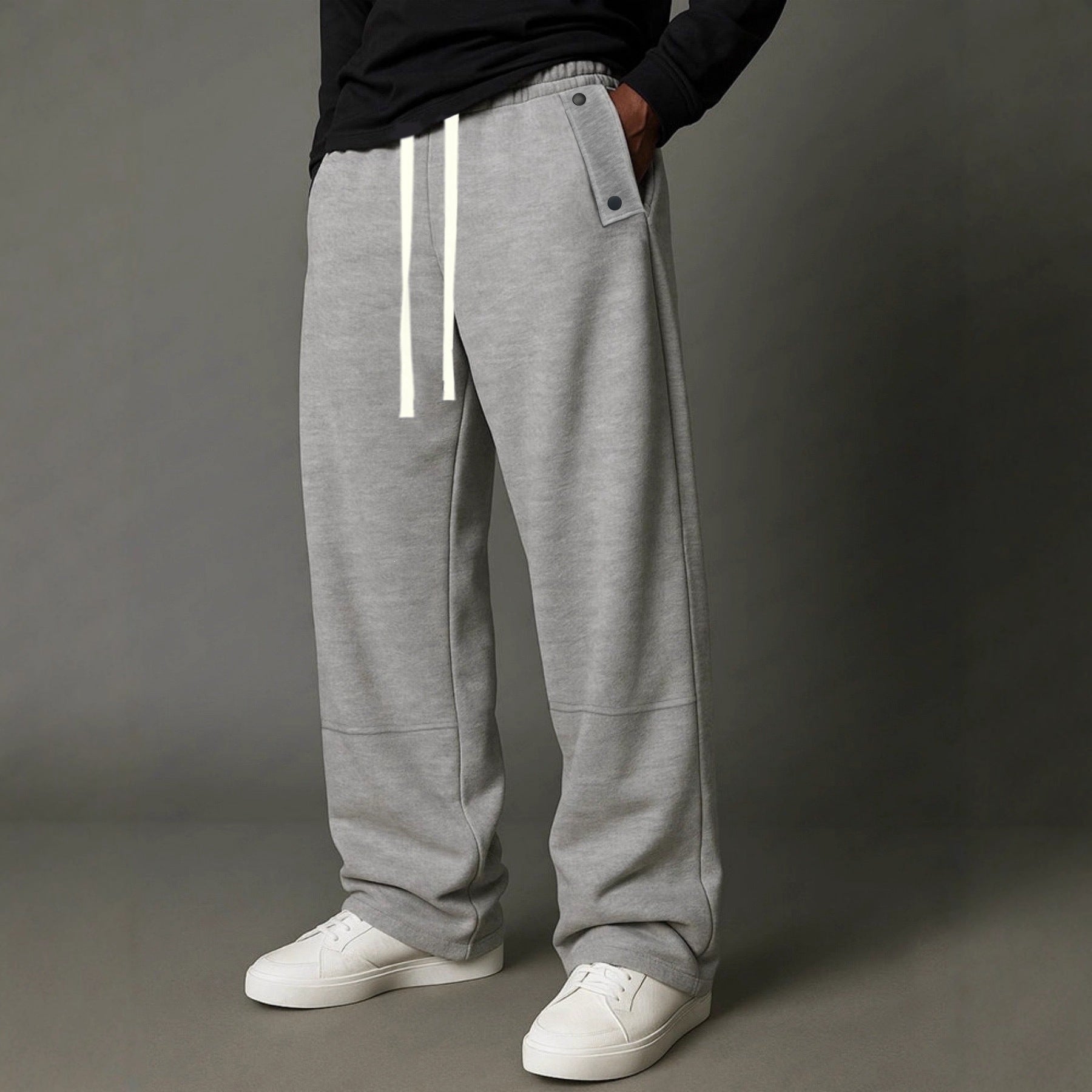 Men's Relaxed-Fit Jogging Pants with high comfort waist, drawstring & utility details Chichicherry