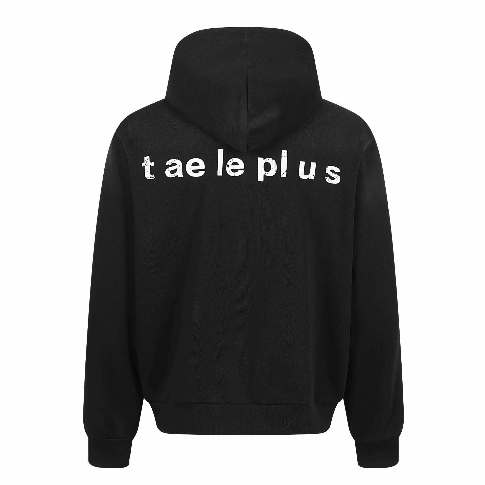 Women's zip hoodie with embroidered unicorn motif and music patch Chichicherry