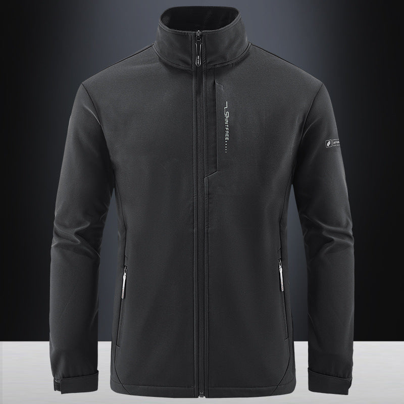 Men's Technical Softshell Jacket with windproof shell, high collar and zip pockets Chichicherry