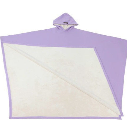 Unisex Kapuzen-Poncho-Decke mit wärmendem Fleecefutter und Oversize-Schnitt Chichicherry