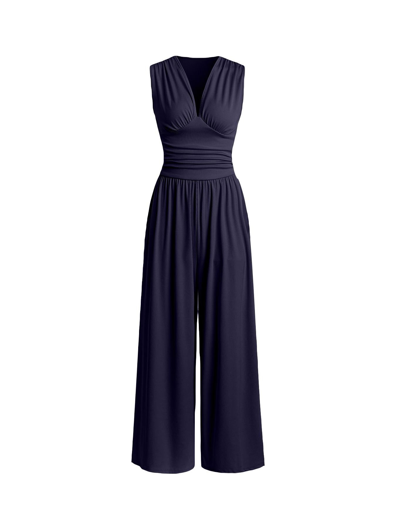 Women's Jumpsuit Palazzo Leg with Waist