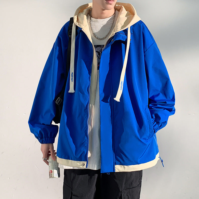 Men's two-layer softshell overlay jacket with hood, wind and water repellent membrane and adjustable hem Chichicherry