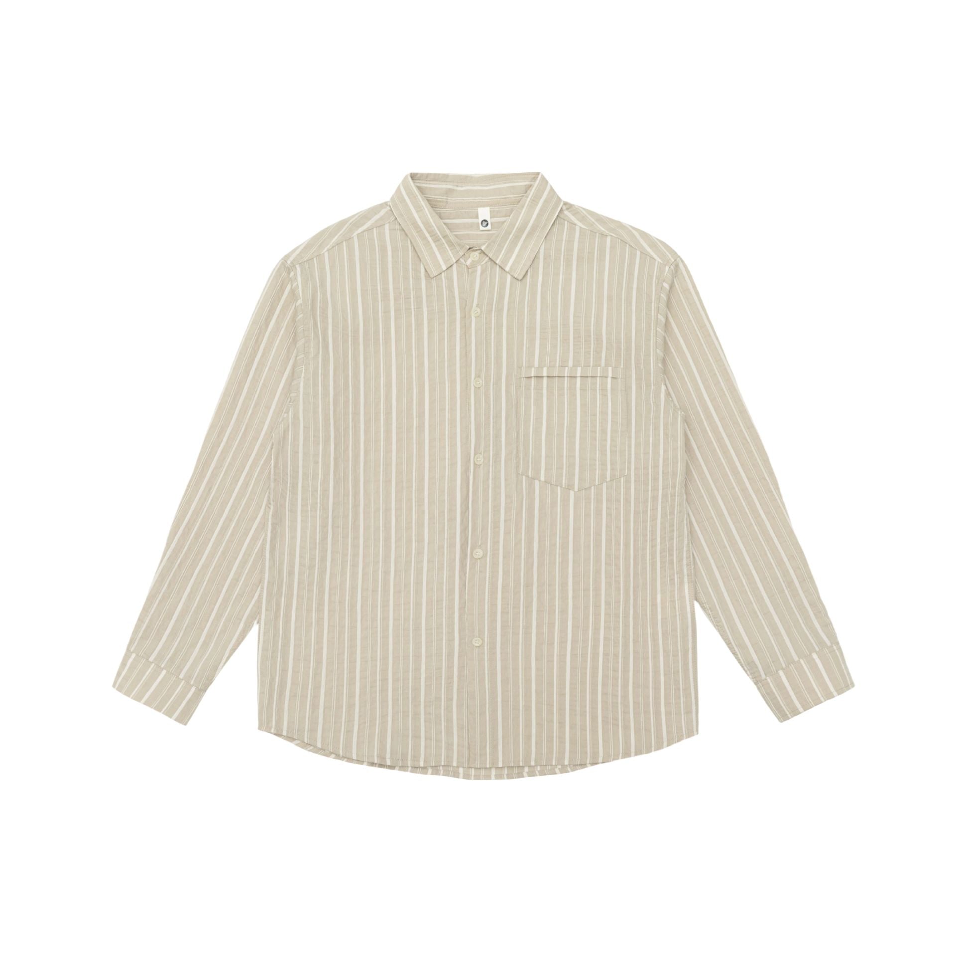 Men's Striped Shirt in Relaxed Fit with Chest Pocket Chichicherry