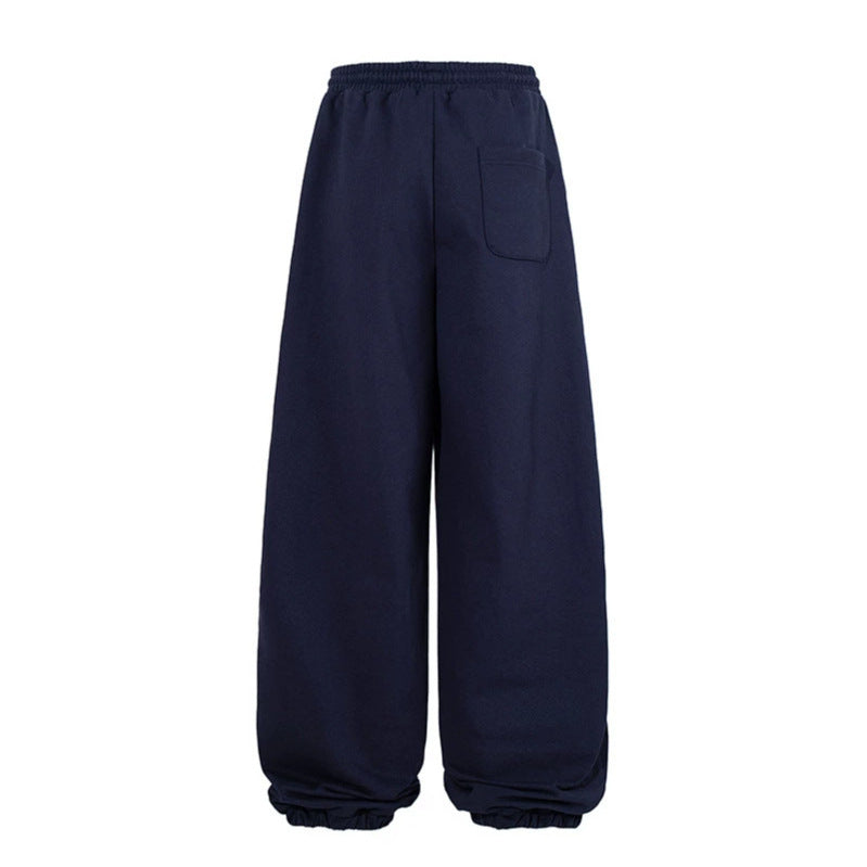 Women's extra-wide palazzo sweatpants with high comfort waistband and balloon hem