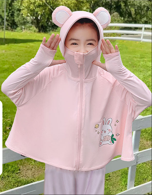 Girls practical hoodie jacket with playfully animalistic design Chichicherry