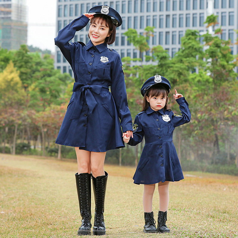 Girl Police Costume with Skirt and Shirt Chichicherry