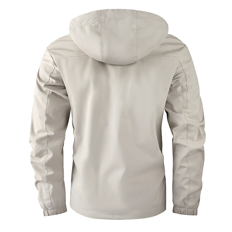 Men's water-repellent field parka with hood, insulating lining, and multifunctional pockets Chichicherry