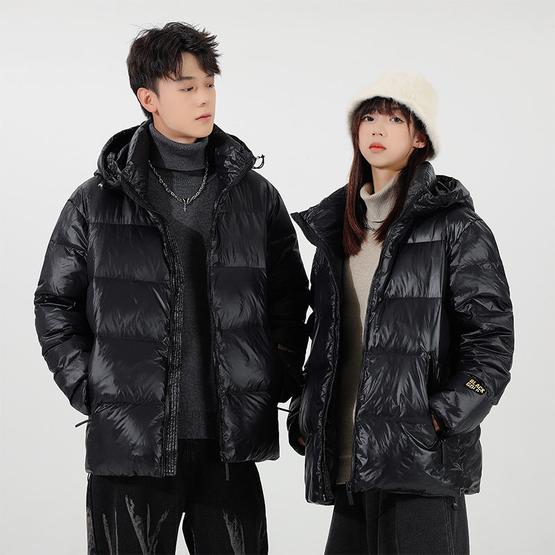 Unisex Padded Hooded Jacket with Thermal Insulation and Adjustable Hem Chichicherry