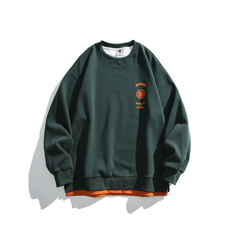 Unisex Oversized Sweatshirt with large back print, layered look, and ribbed cuffs Chichicherry