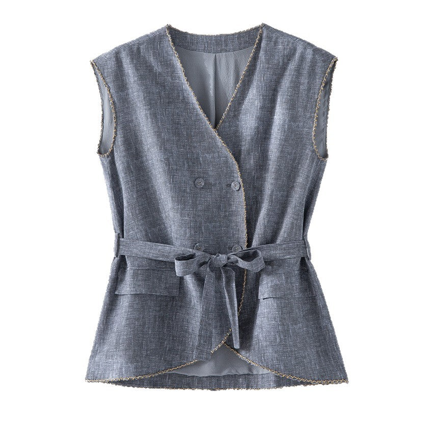Women Wide Pleated Pants with High Elastic Waistband and Relaxed Fit Chichicherry