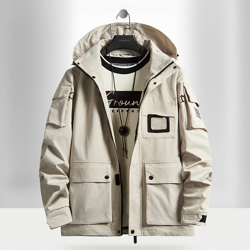 Men's Urban Tech Parka with hood, multifunctional pockets and thermal insulation Chichicherry