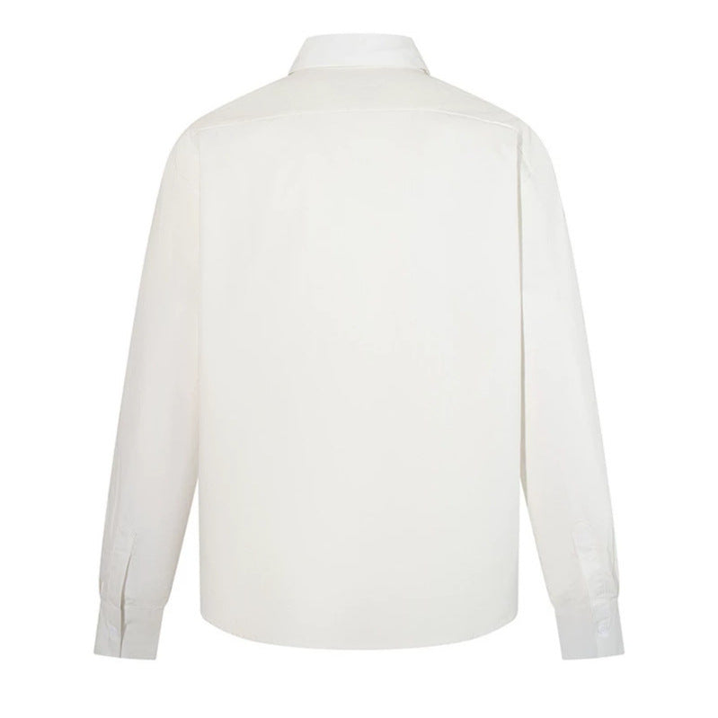Men's Classic Shirt with Kent Collar, Chest Pocket, and Regular Fit Chichicherry