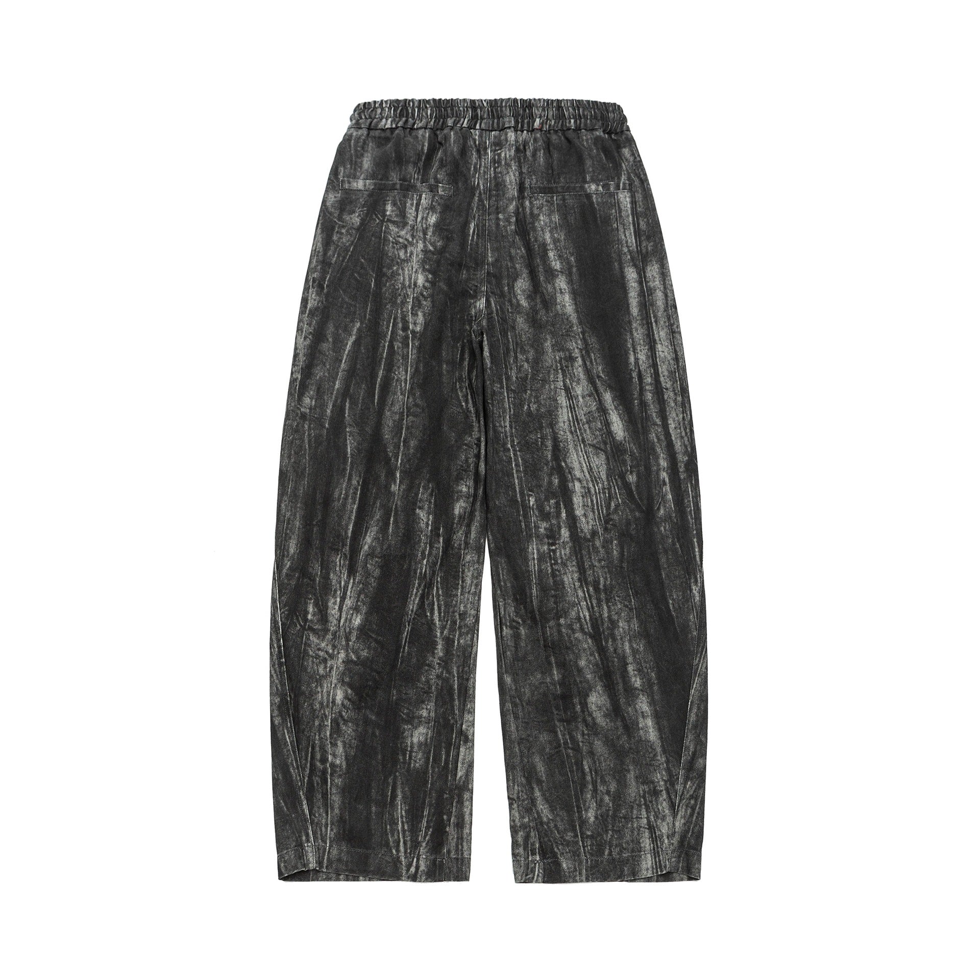 Men's Asymmetrical Harem Pants with Pleated Layers and Drawstring Chichicherry