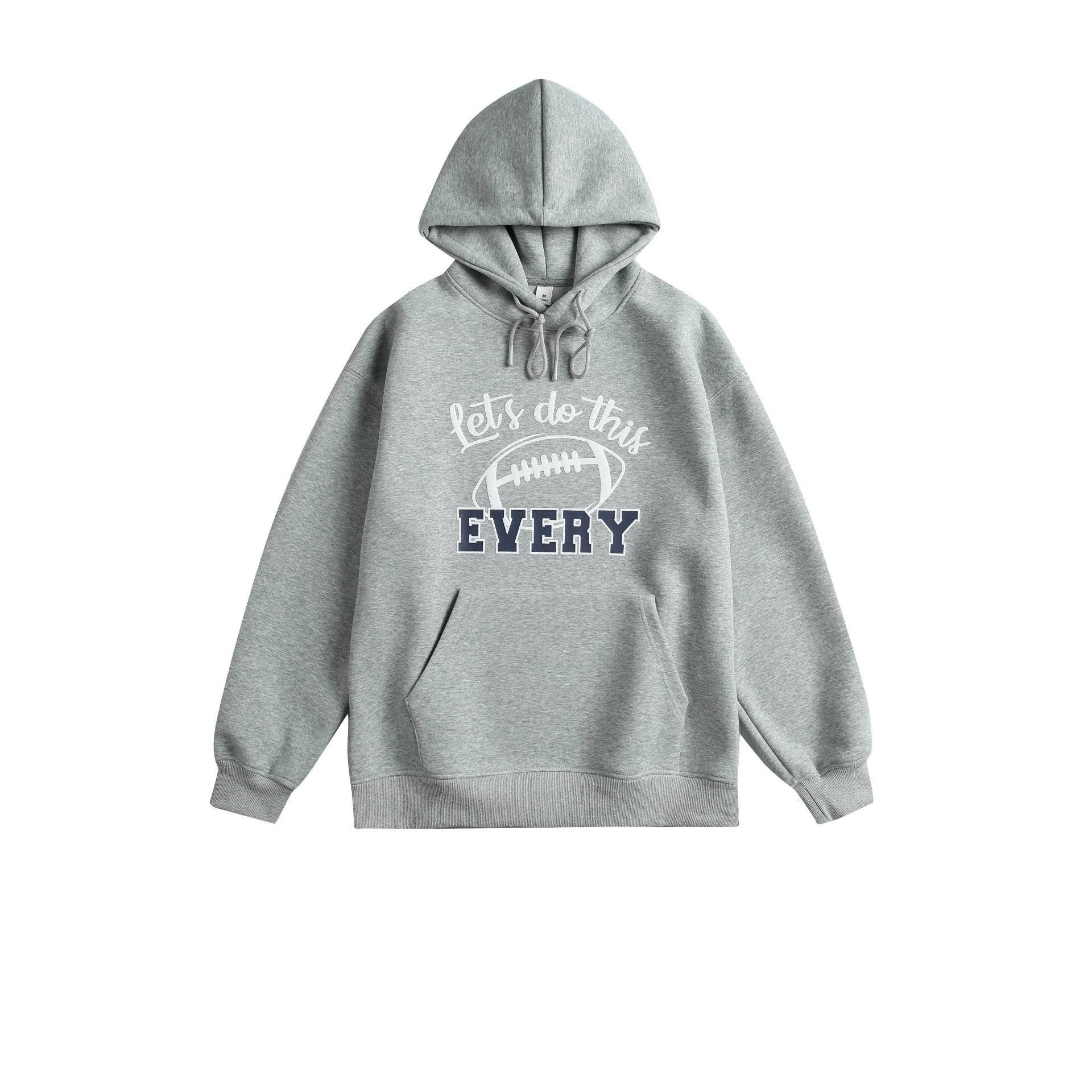 Unisex hooded sweatshirt with college print, kangaroo pocket and relaxed fit Chichicherry