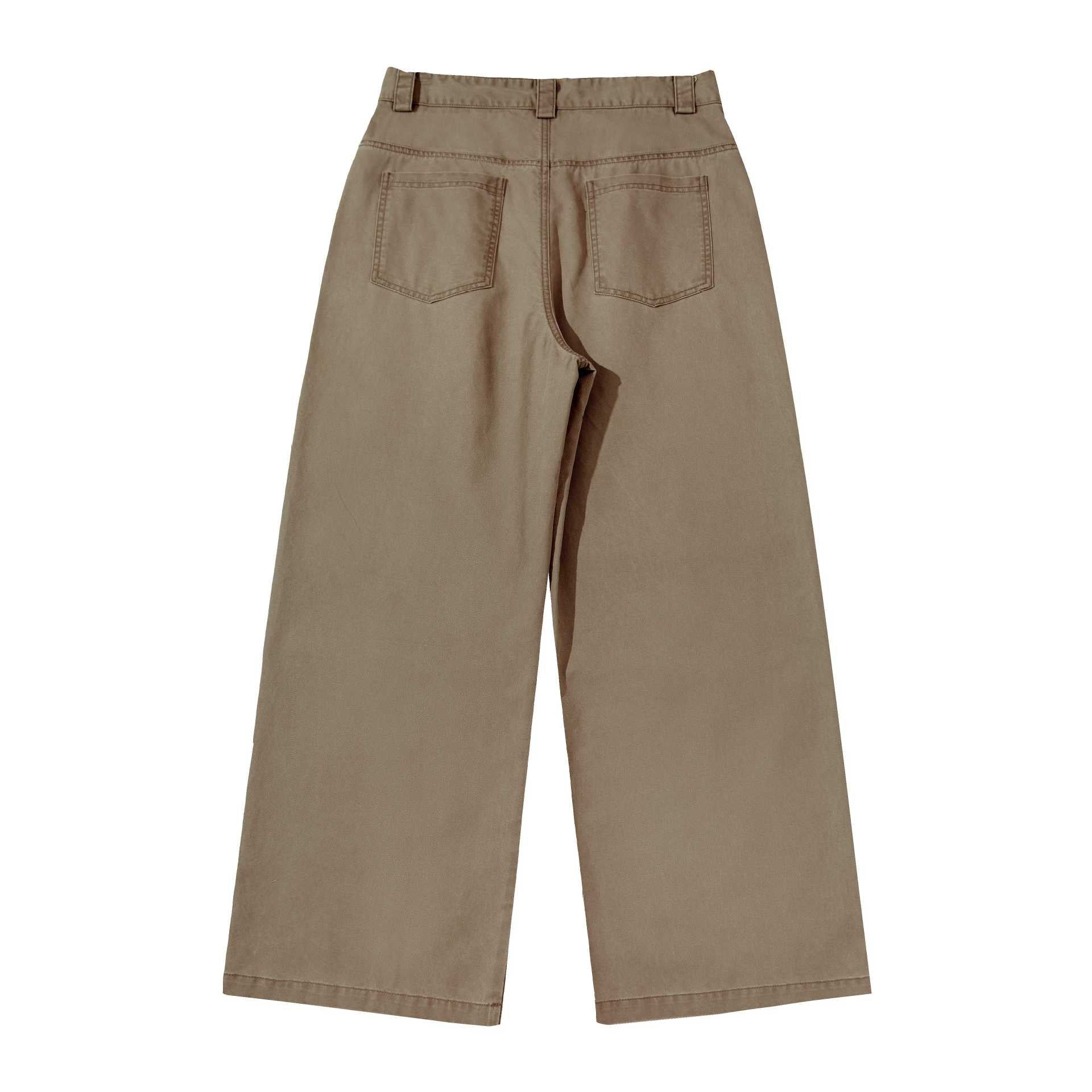 Women's High-Waist Cargo Culotte with Straight Panel Seams Chichicherry